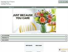 Tablet Screenshot of oakridgefloralco.com